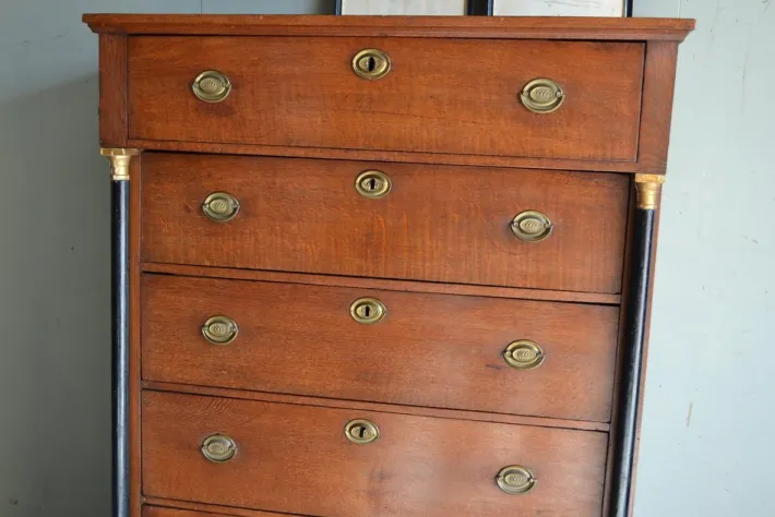 Pamono Empire Chiffoniere in Oak Clearance