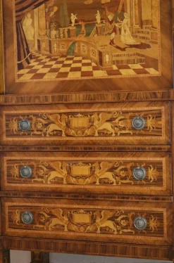Pamono Empire Style Inlaid Secretaire, 1990s