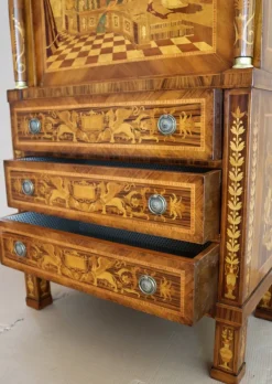 Pamono Empire Style Inlaid Secretaire, 1990s