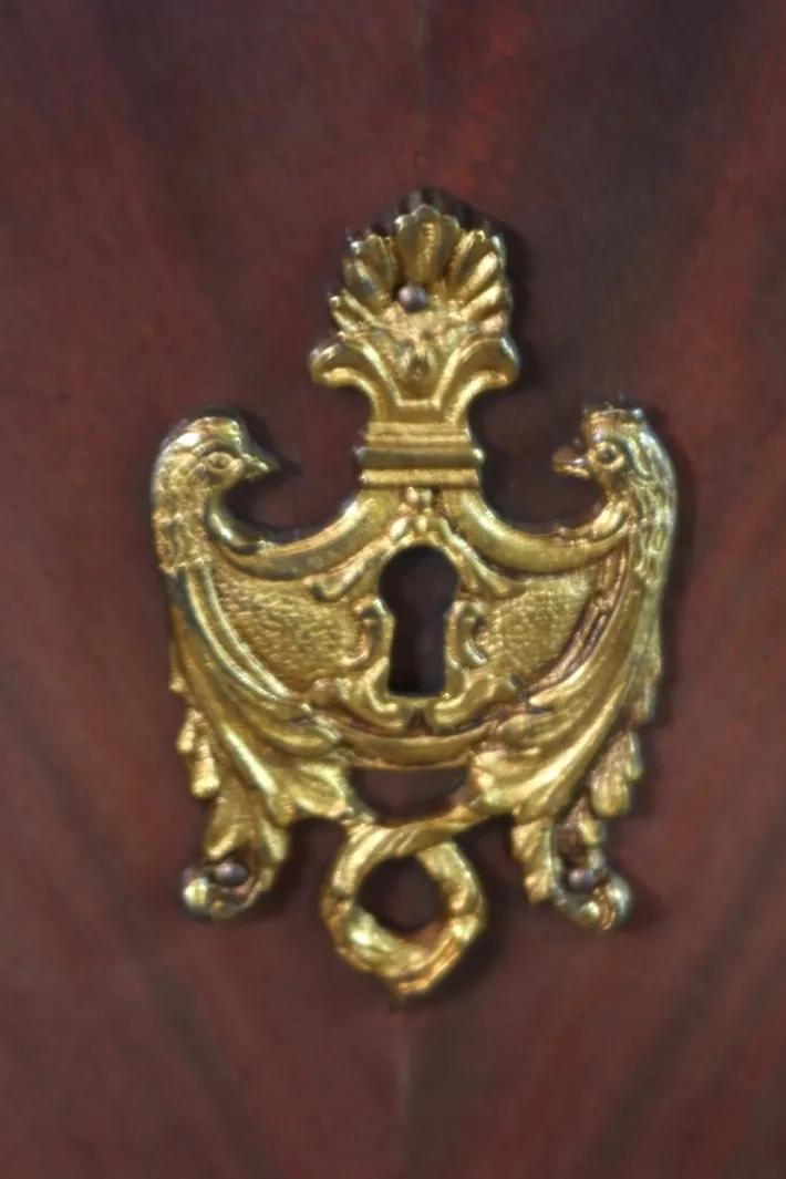 Pamono Empire Style Mahogany Chest of Drawers, 1980s Outlet