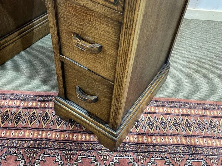 Pamono English Art Deco Dressing Table in Oak New