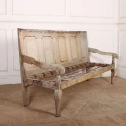 Pamono English Bleached Oak Bench Hot