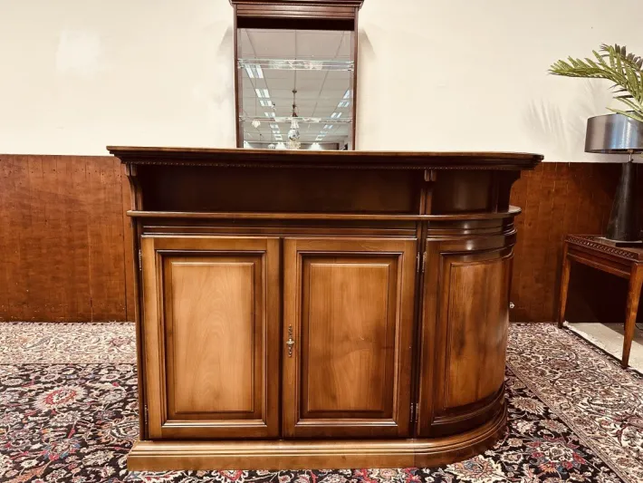 Pamono English Corner Bar with Bar Stools, Set of 5