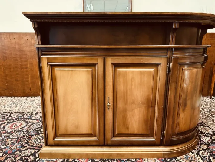 Pamono English Corner Bar with Bar Stools, Set of 5