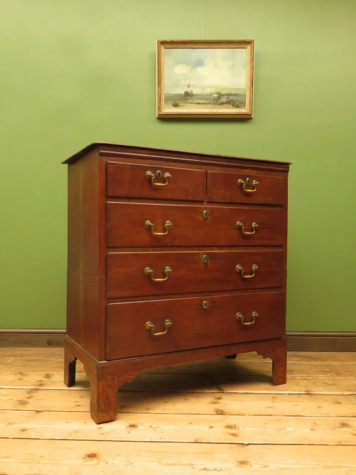 Pamono English Cottage Oak Chest of Drawers, 1700s Outlet