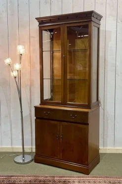 Pamono English Display Case with Two Yew Bodies, 1980s Discount