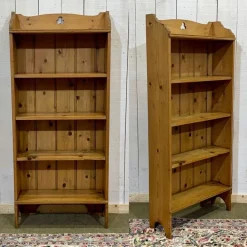 Pamono English Fir Bookcase, 1900s Clearance