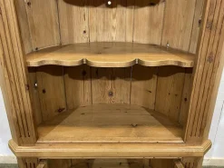 Pamono English Fir Corner Cabinet, 1980s Clearance