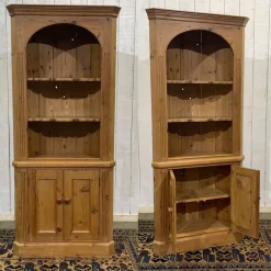 Pamono English Fir Corner Cabinet, 1980s Clearance