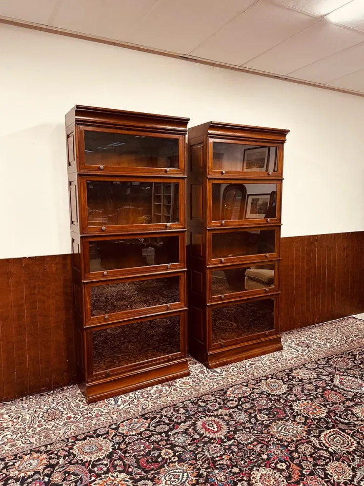 Pamono English Globe Wernicke Style Bookcase New