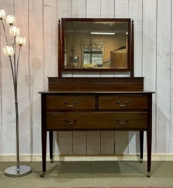 Pamono English Mahogany Dressing Table, Early 20th Century New