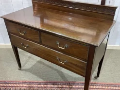 Pamono English Mahogany Dressing Table, Early 20th Century New