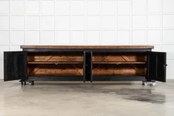 Pamono English Monumental Ebonised Pine Dresser Base, 19th Century Discount