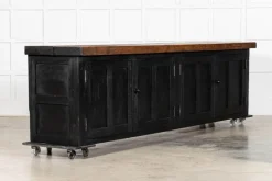 Pamono English Monumental Ebonised Pine Dresser Base, 19th Century Discount