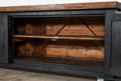 Pamono English Monumental Ebonised Pine Dresser Base, 19th Century Discount