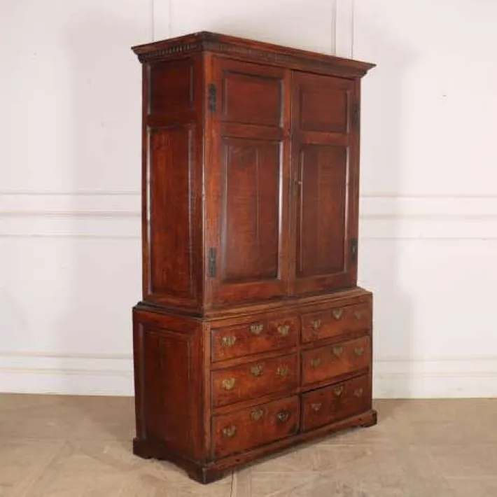 Pamono English Oak Linen Press Discount