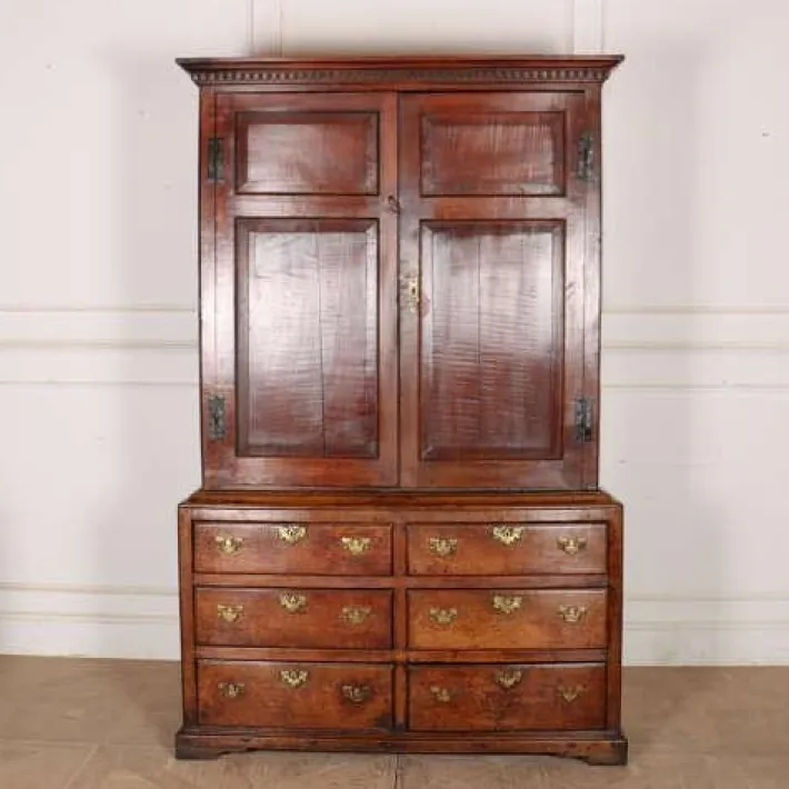 Pamono English Oak Linen Press Discount