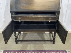 Pamono English Oak Writing Desk, Early 20th Century New