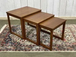 Pamono English Teak Nesting Tables, 1970s, Set of 3