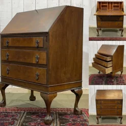 Pamono English Walnut Secretary, 1930s Hot