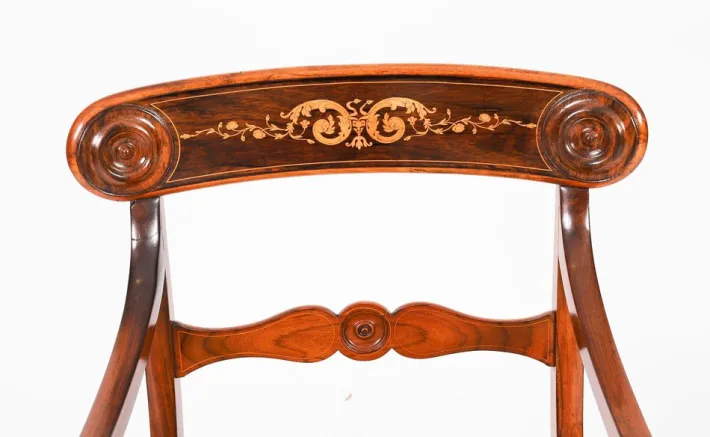 Pamono English William IV Barback Dining Chairs, 1830s, Set of 8 Clearance