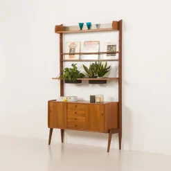 Pamono Ergo Wall Unit with Planter by John Texmon, Norway, 1960s Outlet
