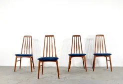 Pamono Eva Dining Chairs by Niels Koefoed for Koefoeds Møbelfabrik, 1960s, Set of 4 New