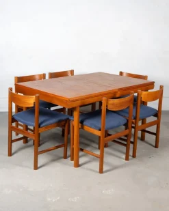 Pamono Extendable Dining Set in Teak by White and Newton, 1960s, Set of 7 Best