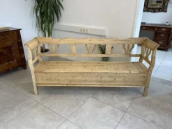 Pamono Farm Bench in Natural Wood New