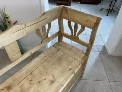 Pamono Farm Bench in Natural Wood New