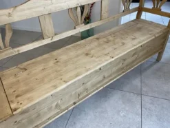 Pamono Farm Bench in Natural Wood New