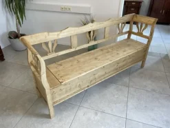 Pamono Farm Bench in Natural Wood New