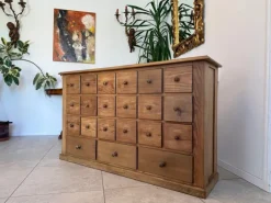 Pamono Farmhouse Biedermeier Chest of 21 Drawers Hot