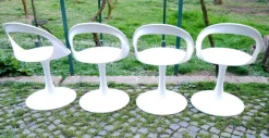 Pamono Fiberglass Chairs for Fiarm Scorzè, Italy, 1960s, Set of 4 Outlet