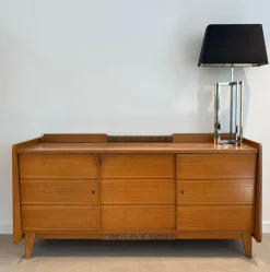 Pamono Fir and Rattan Sideboard Online