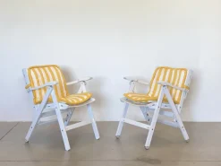 Pamono Folding Armchairs by Reguitti, 1980s, Set of 4 New