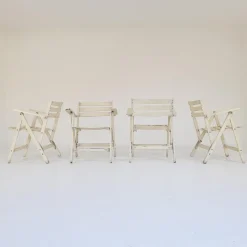 Pamono Folding Chairs by Fratelli Reguitti, 1960s, Set of 4 Outlet
