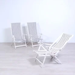 Pamono Folding Chairs from Fratelli Reguitti, 1970s, Set of 3 Sale