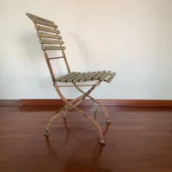 Pamono Folding Garden Chair by Francillon Et Cie s.a. Lausanne, 1890s Clearance