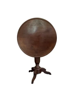 Pamono Folding Round Walnut Table Discount