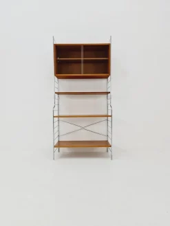Pamono Free Standing String Shelf-System with Cabinet in Teak from WHB Germany, 1950s Discount