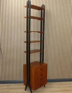 Pamono Freestanding Teak Shelf, 1960s Outlet