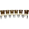 Pamono French Art Deco Dining Chairs, 1930s, Set of 6 New