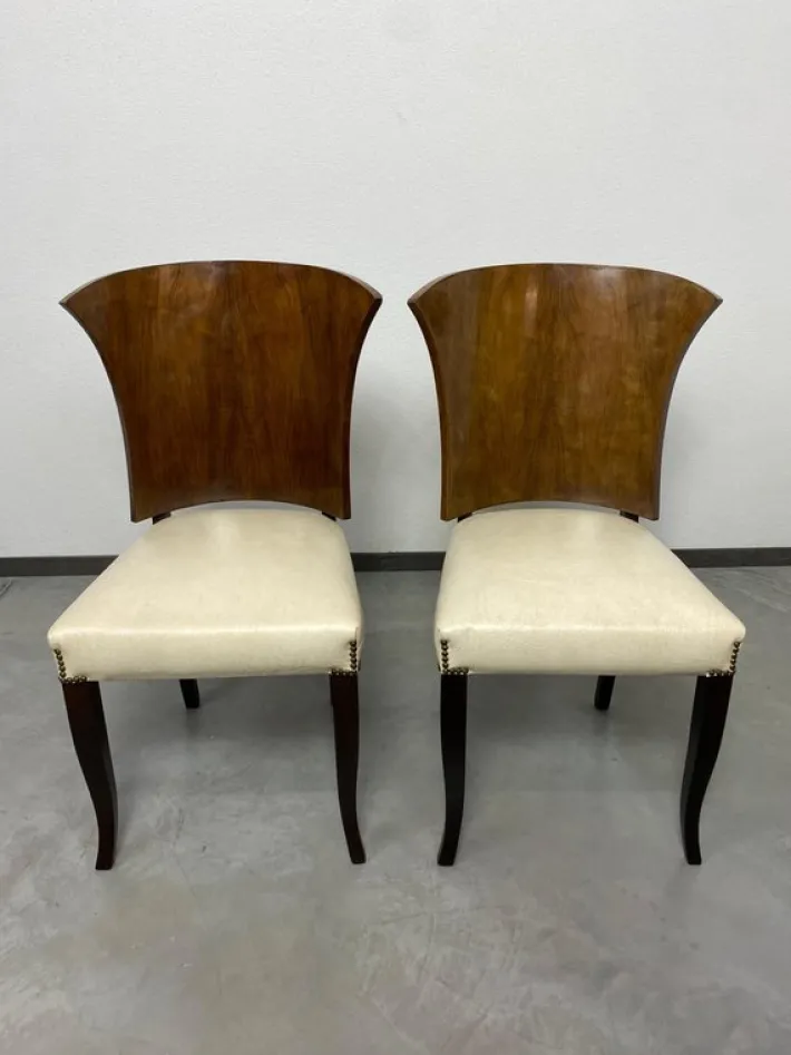 Pamono French Art Deco Dining Chairs, 1930s, Set of 6 New