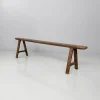 Pamono French Art Deco Narrow Wood Bench, 1930s Clearance