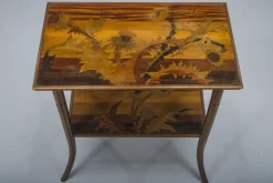 Pamono French Art Nouveau Marquetry Table by Emile Galle, 1900s Online