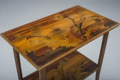 Pamono French Art Nouveau Marquetry Table by Emile Galle, 1900s Online