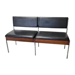 Pamono French Bench with Storage Space, 1960s Online