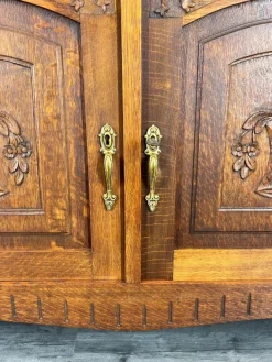 Pamono French Buffet in Oak with Marble Top New