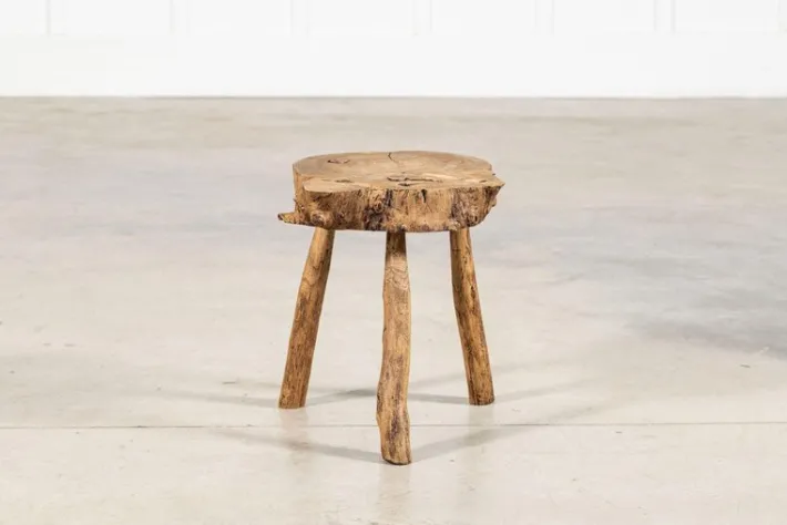 Pamono French Elm Side Table, 1900 New